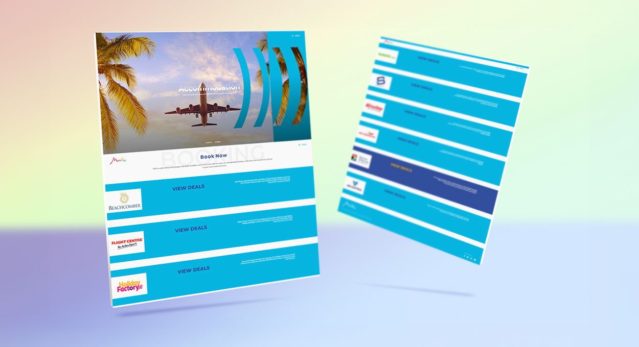 Travel Deals Booking Page