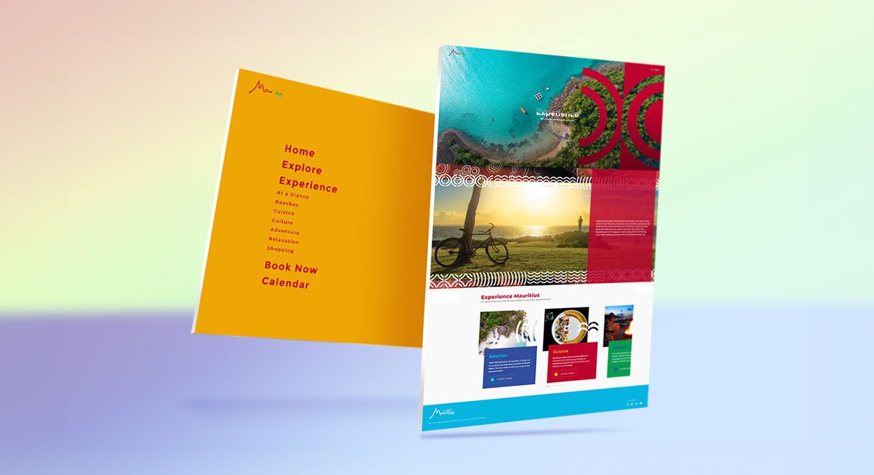 Experience Mauritius Landing Page