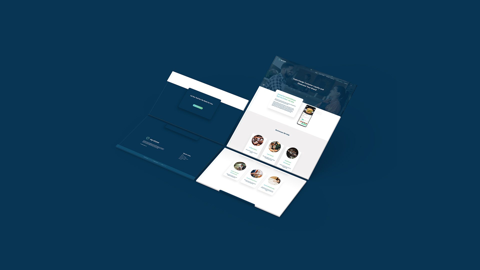myeLane Website Design Project for Businesses Page