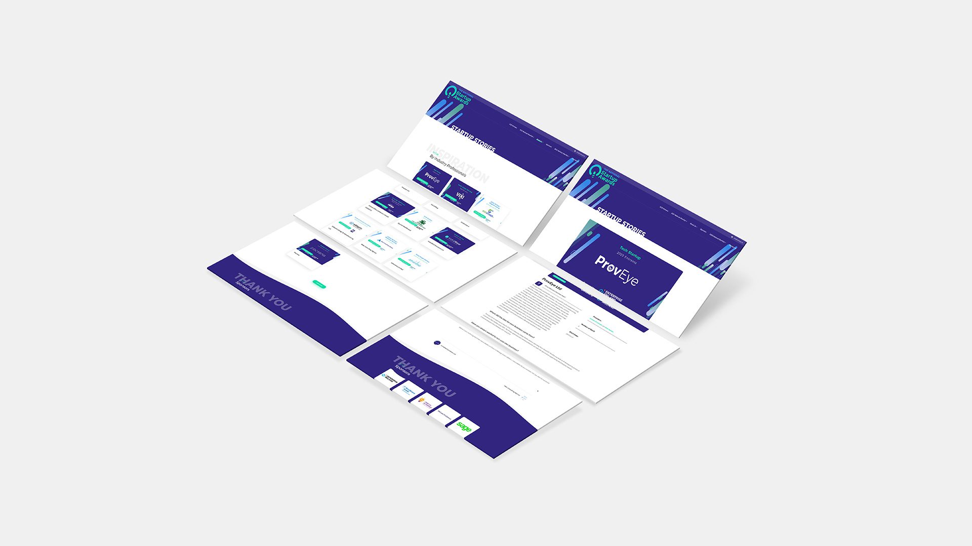 Startup Awards Ireland Website Design Project Startup Stories Page
