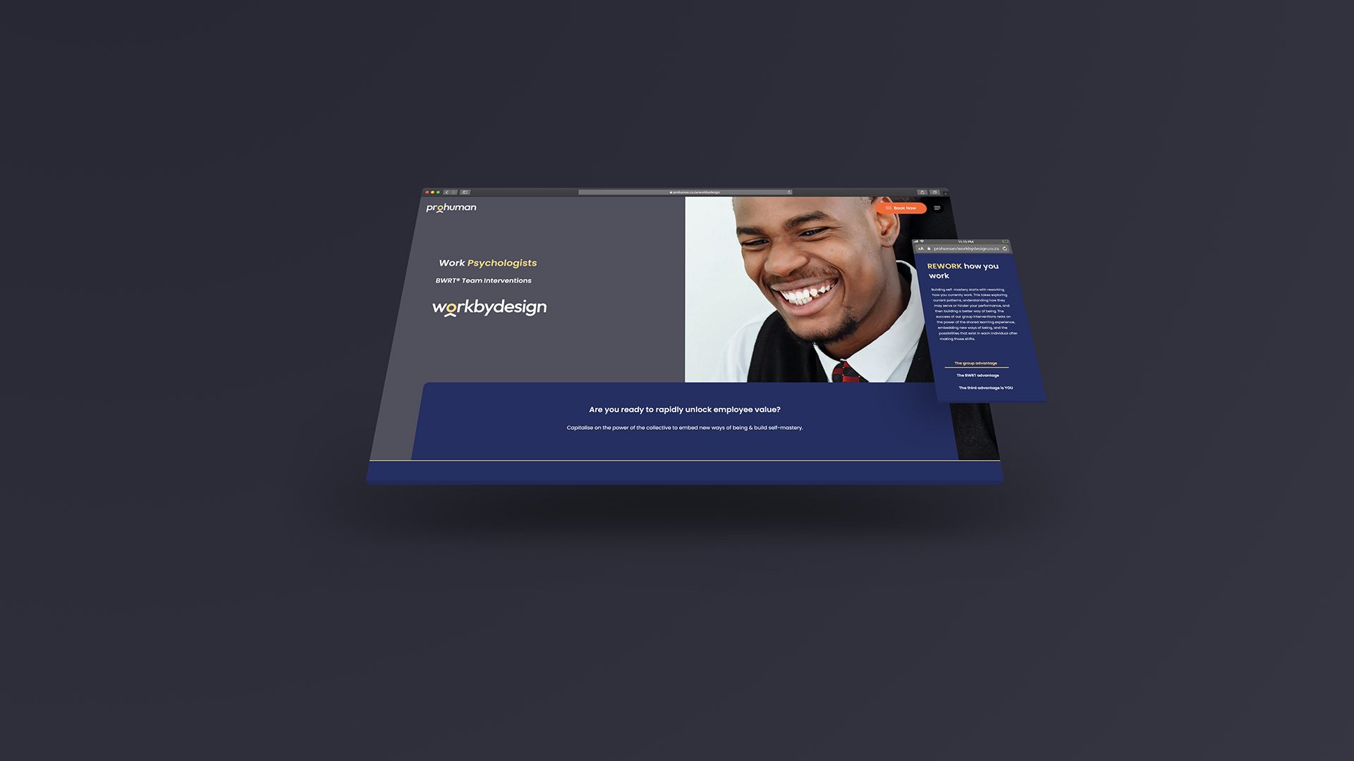 Prohuman Website Design Project Team Coaching Landing Page