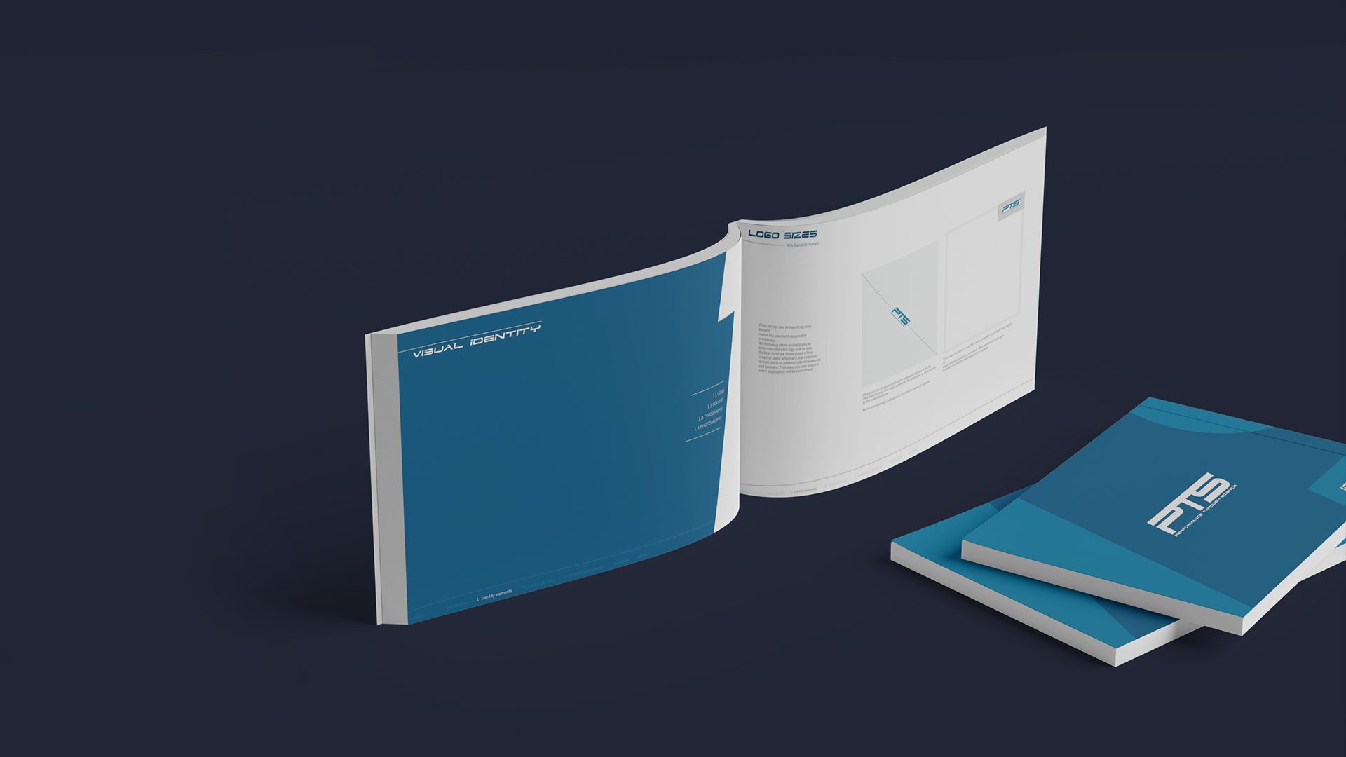 PTS Brand Identity Design Project Logo Application