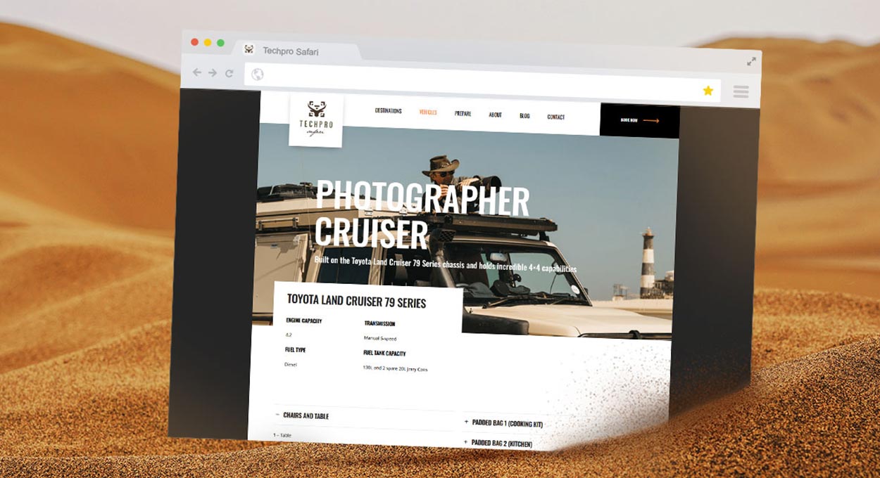Vehicle Information Page