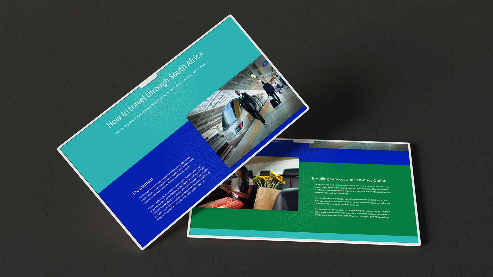 SA Tourism Travel Guidelines Page Design