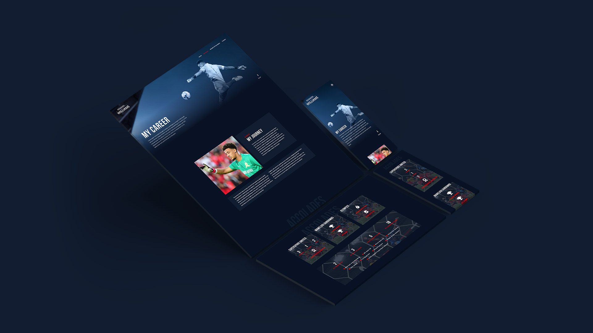 Ronwen Williams Career Page Design