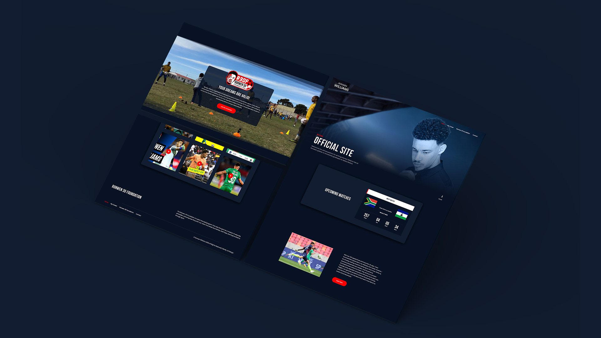 Ronwen Williams Home Page Design